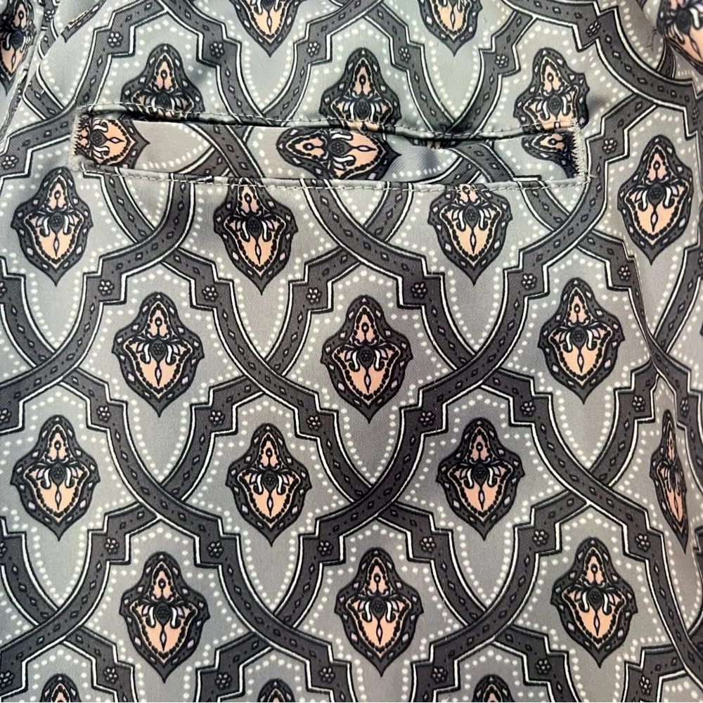 Urban Outfitters Gray Pattern Beach Lounge Pants Lightweight Travel Ready Men M - Picture 4 of 7